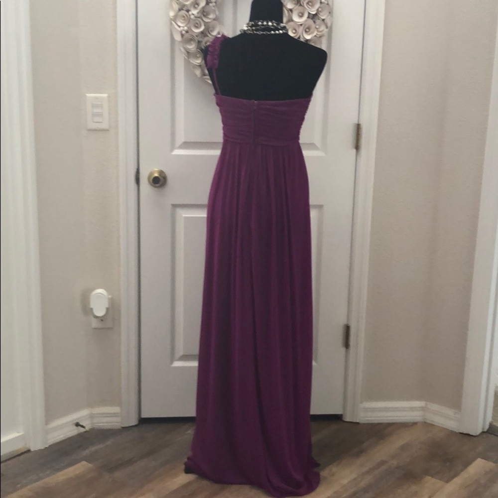 DONATED!!  Jodi Kristopher Purple one shoulder - Picture 4 of 8